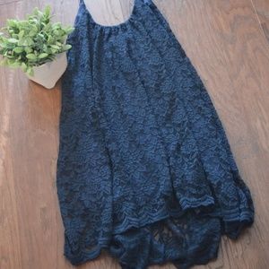 [Hug] Navy Blue Laced Small Dress